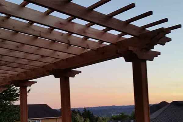 Flat Open Top Pergola